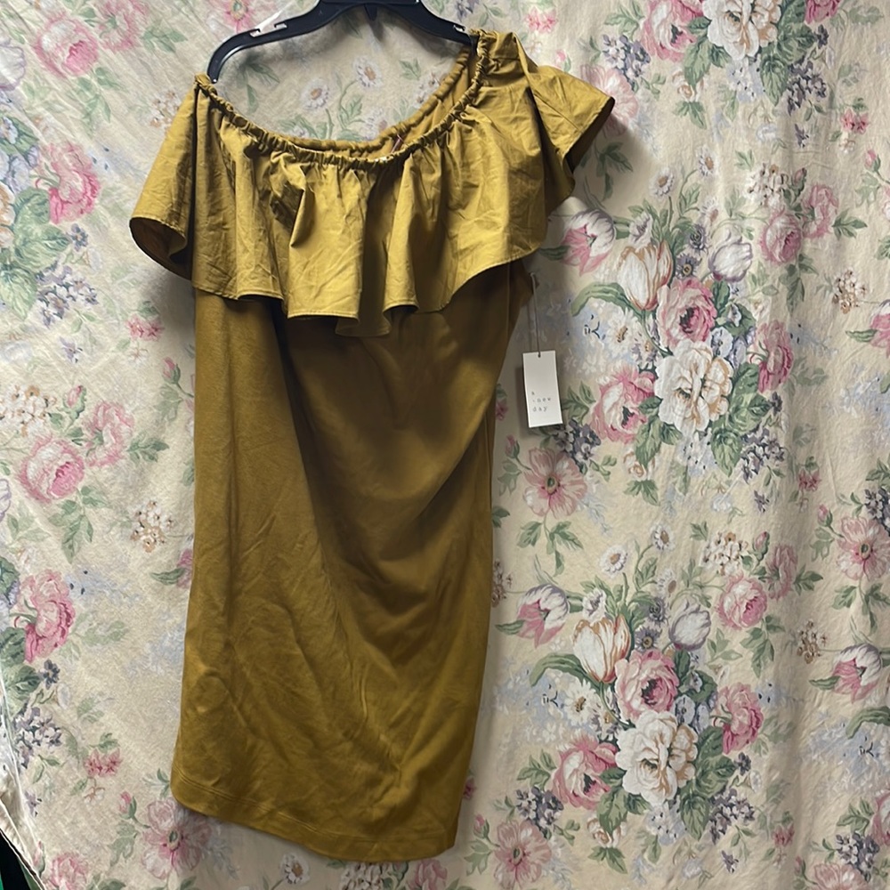 A new day off the shoulder dress